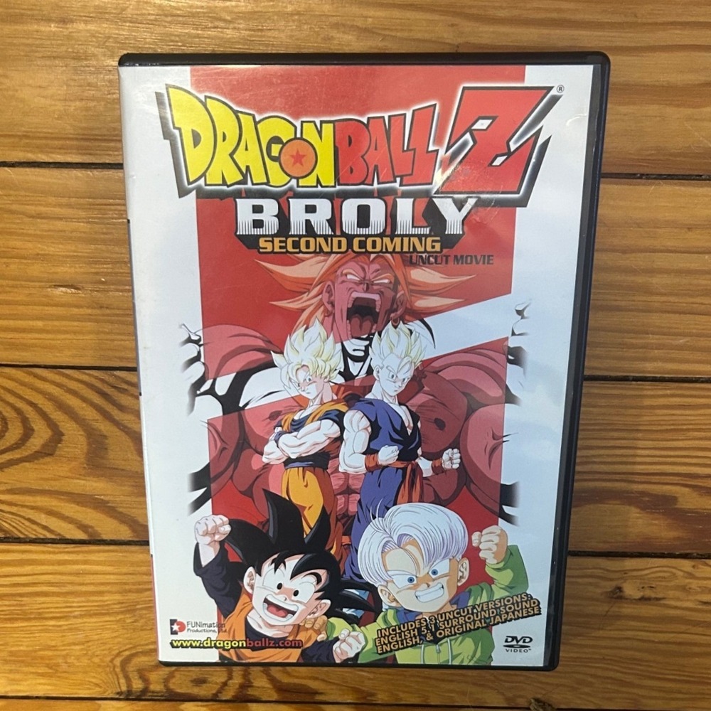 Dragon Ball Z Broly Second Coming Uncut Movie‎ DVD Funimation 2005 Anime DBZ